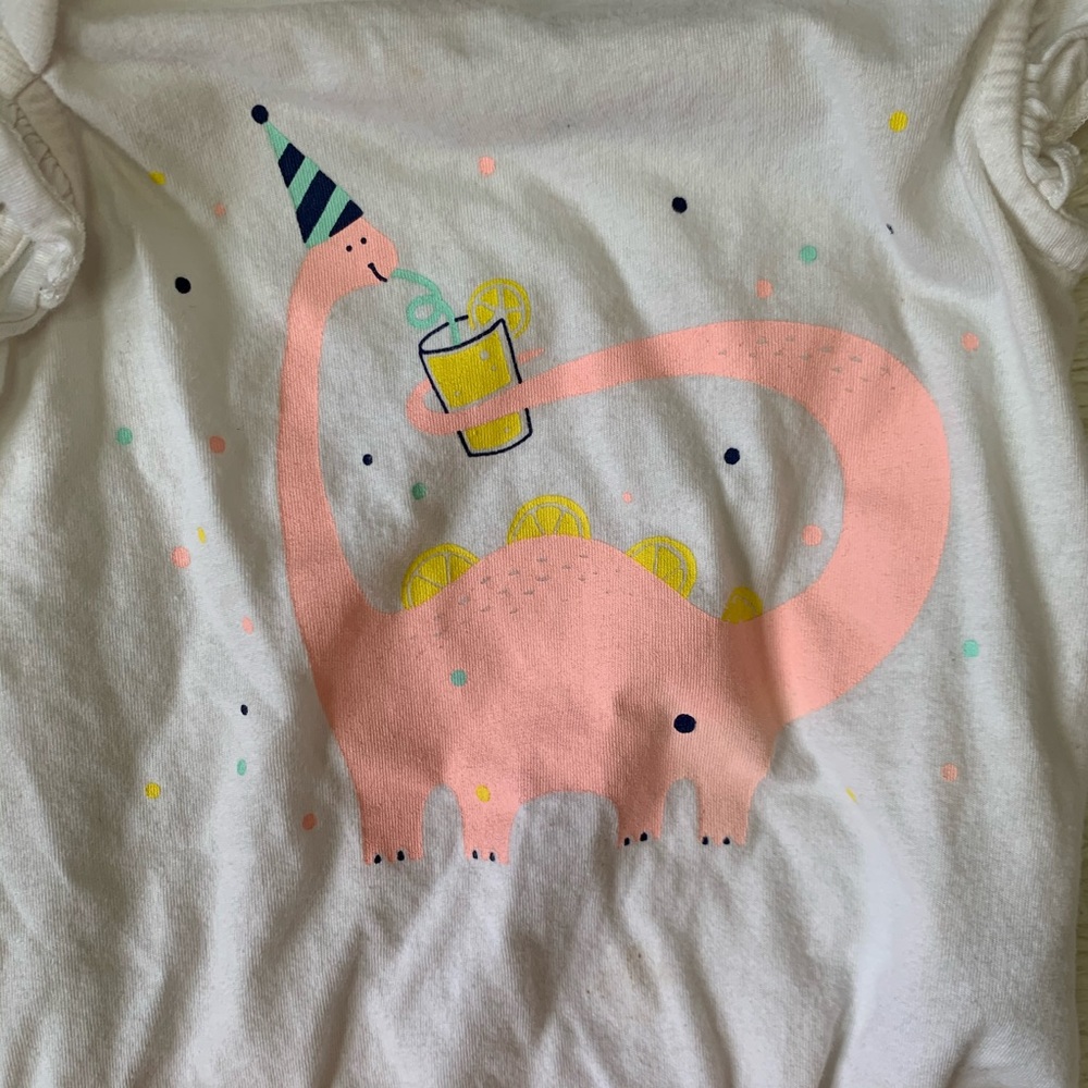 Baby Gap pink dinosaur outfit - Picture 2 of 10